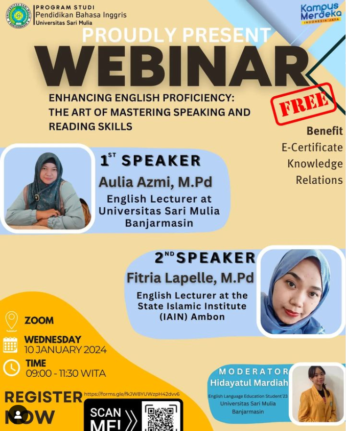 ENHANCING ENGLISH PROFICIENCY: THE ART OF MASTERING SPEAKING AND READING SKILLS