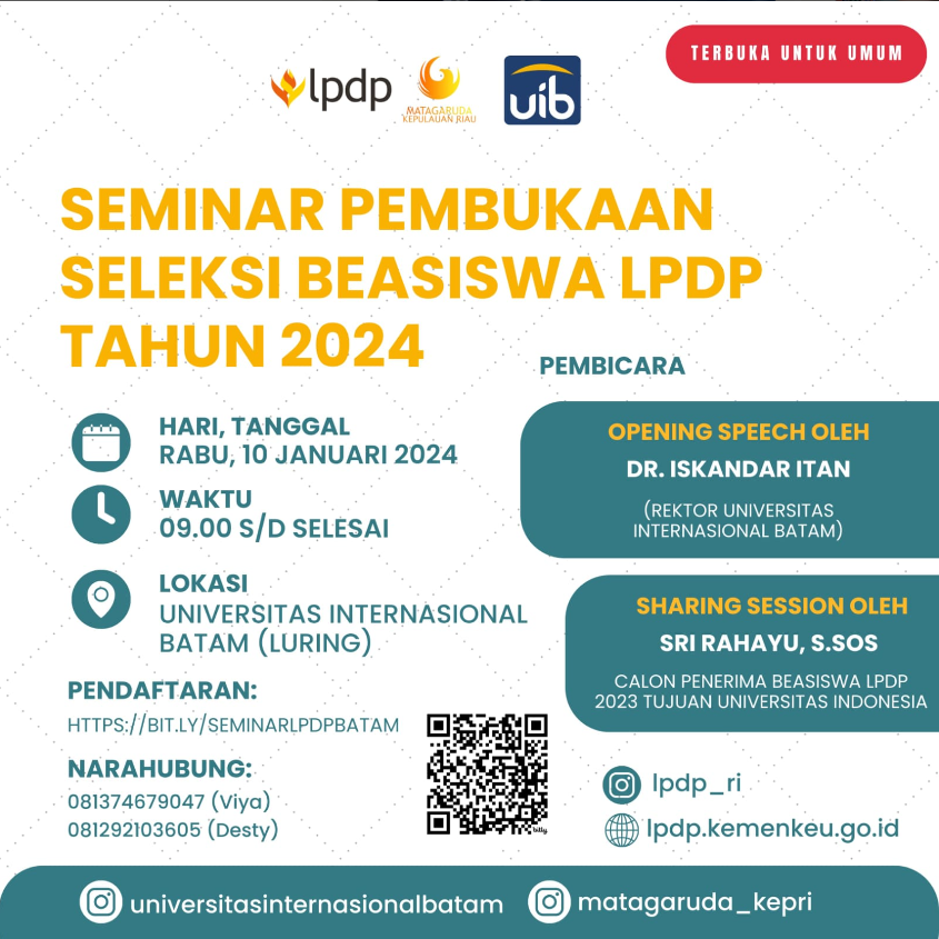 Seminar Pembukaan Seleksi Beasiswa LPDP Tahun 2024